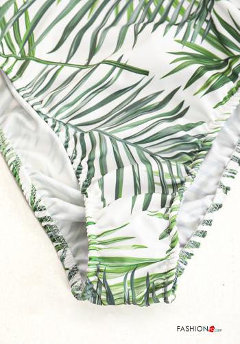 Bañador escote v de múltiples fines Diseño impreso con moño - ph 5