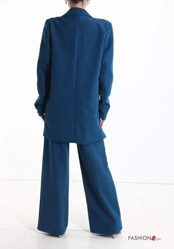 Tailleur wide leg con tasche con fodera - ph 2