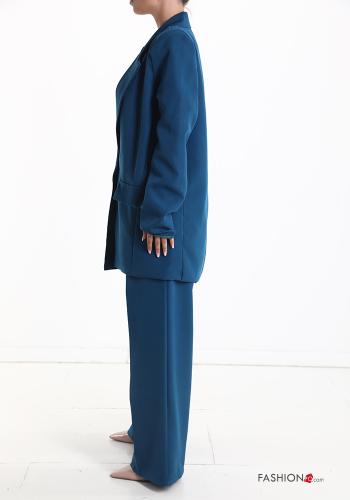 Tailleur wide leg con tasche con fodera - ph 3