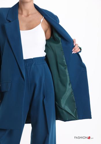 Tailleur wide leg con tasche con fodera - ph 5