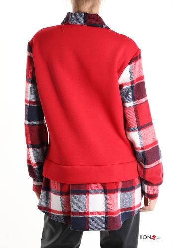 Felpa in Cotone Fantasia tartan - ph 2