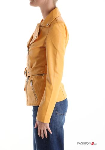 Chiodo con fodera con zip con cintura con tasche - ph 3