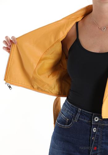 Chiodo con fodera con zip con cintura con tasche - ph 8