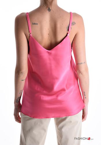 Top sín mangas satén con cuello en v - ph 2