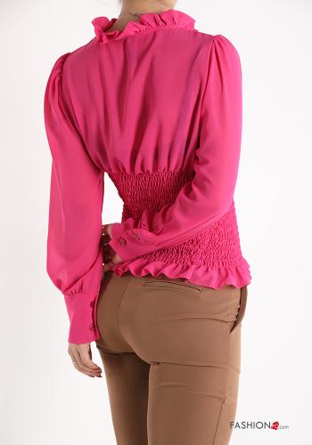 Blusa con moño con cuello en v - ph 2