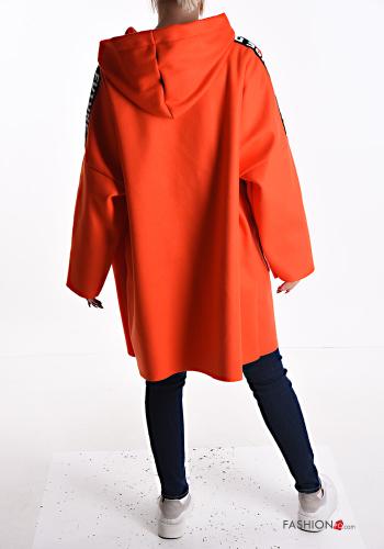 Spolverino con zip con tasche con cappuccio - ph 2