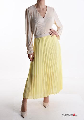 Gonna lurex plissé Longuette con elastico - ph 5