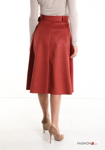 Falda circular Gamuza midi - ph 2
