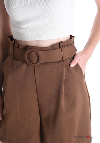 Shorts mit Gürtel mit gummizug mit Taschen - ph 4
