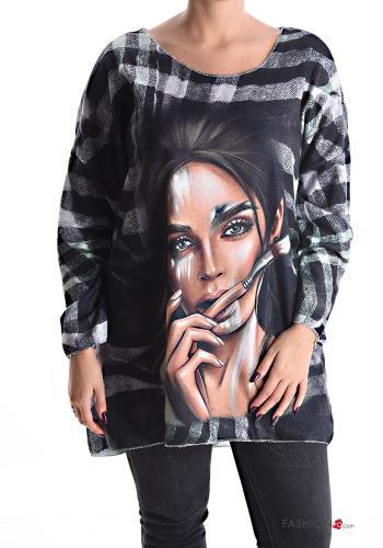 Patterned Long sleeved top - ph 1