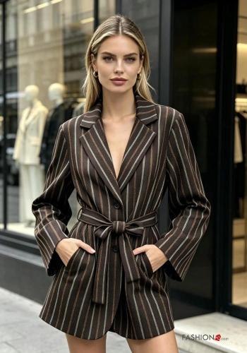Striped Cotton Blazer