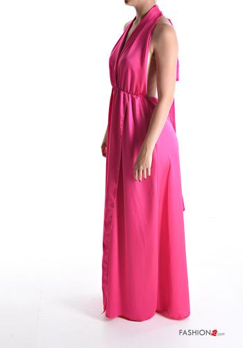 sleeveless long Dress plunging neckline - ph 3