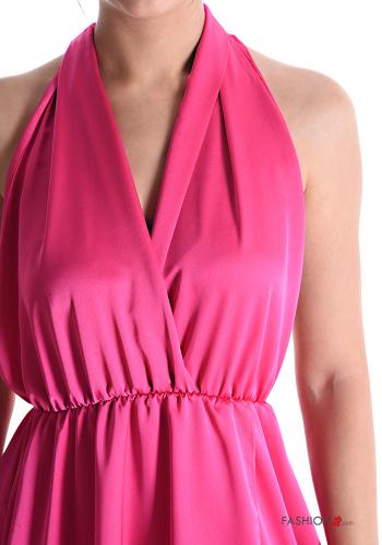 sleeveless long Dress plunging neckline - ph 4