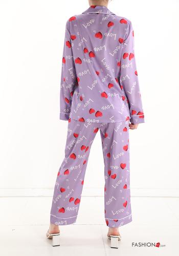 Pijama completo estampado de corazón - ph 2