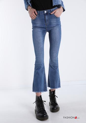 Jeans aus Baumwolle  mit Taschen ausgestellte - ph 1