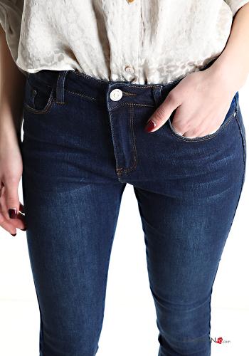 Jeans aus Baumwolle mit Taschen - ph 4