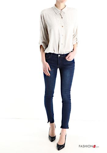 Jeans aus Baumwolle mit Taschen - ph 5