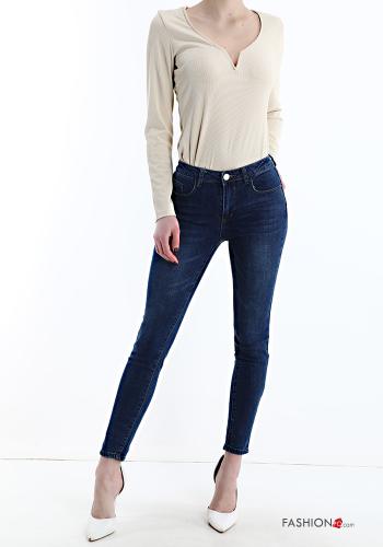 Jeans aus Baumwolle mit Taschen - ph 5