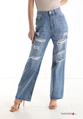 Jeans in Cotone con tasche - ph 1