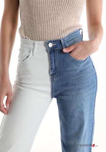 Jeans aus Baumwolle mit Taschen - ph 4