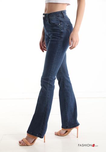 Jeans in Cotone a zampa con tasche - ph 3