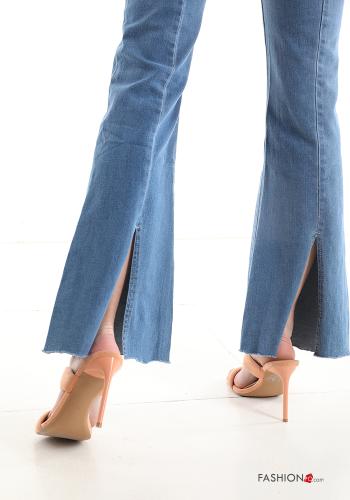 Jeans in Cotone a zampa con tasche - ph 4