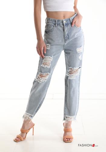 Cotton Jeans with pockets