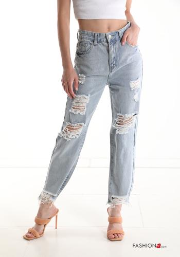 Jeans aus Baumwolle mit Taschen - ph 1