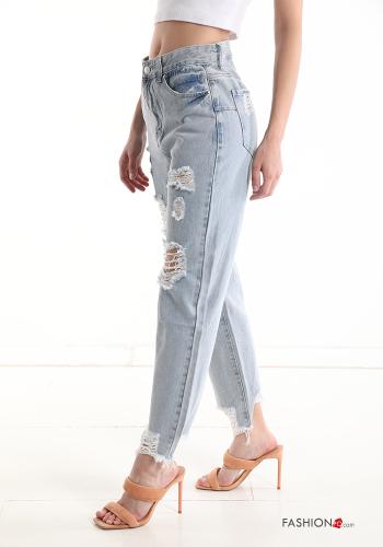 Jeans aus Baumwolle mit Taschen - ph 3