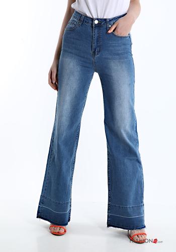 Jeans in Cotone con tasche - ph 1