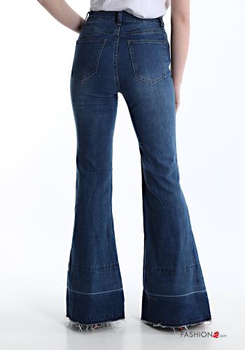 Jeans en Coton évasé avec poches - ph 2