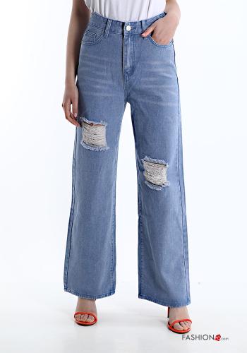 Cotton Jeans with pockets