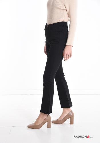 flared Cotton Jeans with pockets - ph 3