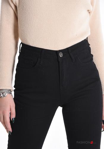 flared Cotton Jeans with pockets - ph 4