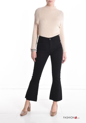 flared Cotton Jeans with pockets - ph 5