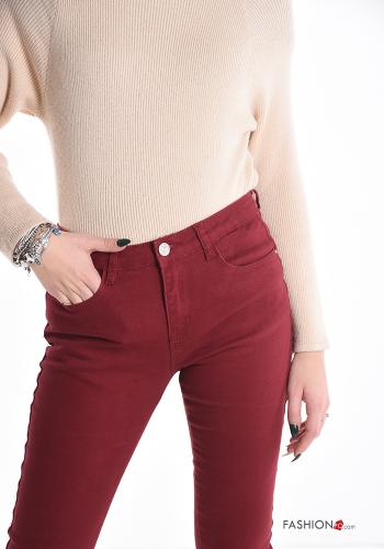 skinny Jeans aus Baumwolle mit Taschen - ph 4