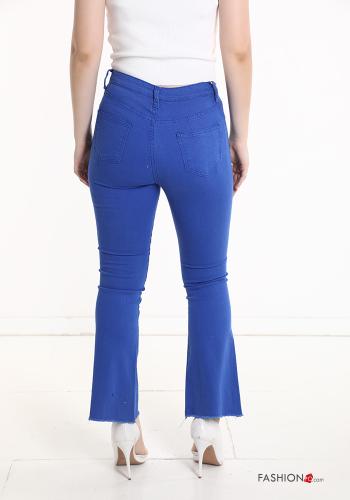 Jeans in Cotone taglio vivo con tasche - ph 2