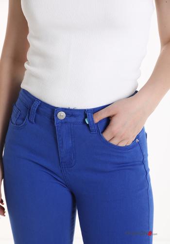 Jeans in Cotone taglio vivo con tasche - ph 4
