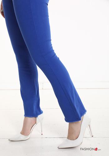 Jeans in Cotone taglio vivo con tasche - ph 5