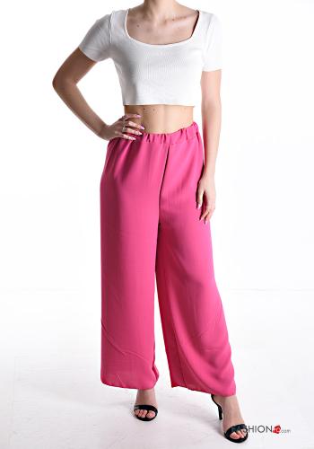 Pantalone wide leg con elastico - ph 5