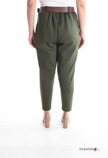 Trousers with belt with elastic with pockets - ph 2