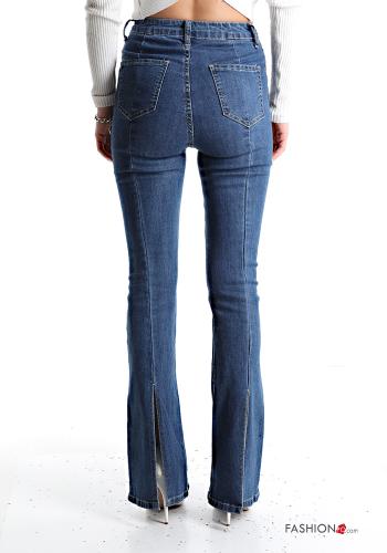 flared Cotton Jeans with pockets - ph 2