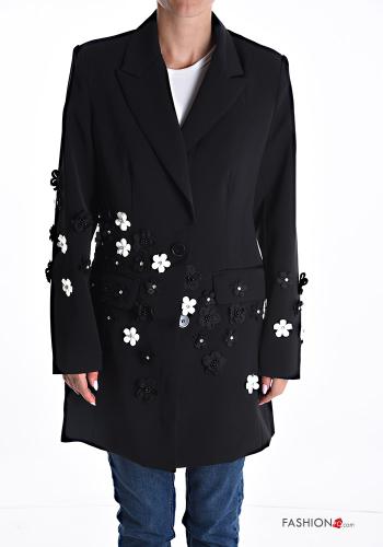 Chaqueta manga larga con botones con forro