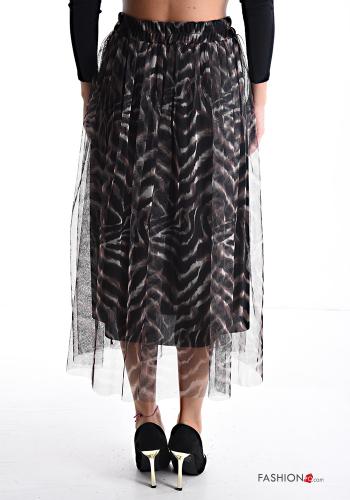 Gonna tulle Fantasia animalier con fodera con elastico - ph 2