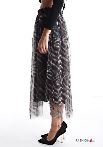 Gonna tulle Fantasia animalier con fodera con elastico - ph 3