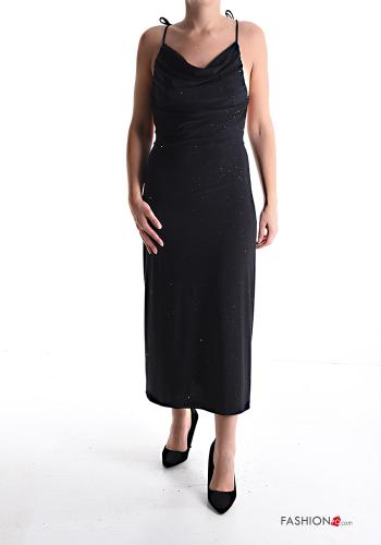 backless shiny sleeveless adjustable Dress