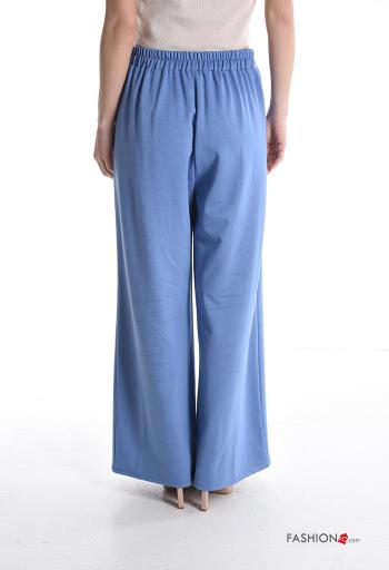 Pantalone wide leg con tasche con elastico - ph 2