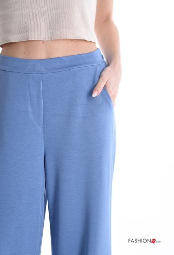 Pantalone wide leg con tasche con elastico - ph 4