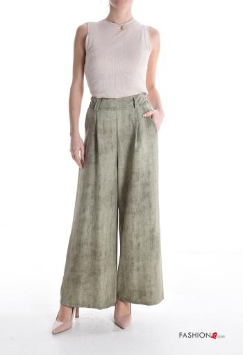 wide leg Hose mit Taschen mit gummizug - ph 5