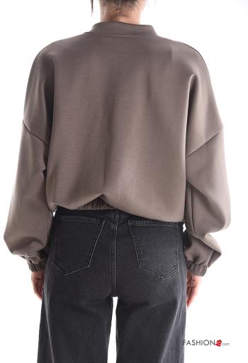 Bomber maniche lunghe con zip con elastico - ph 2
